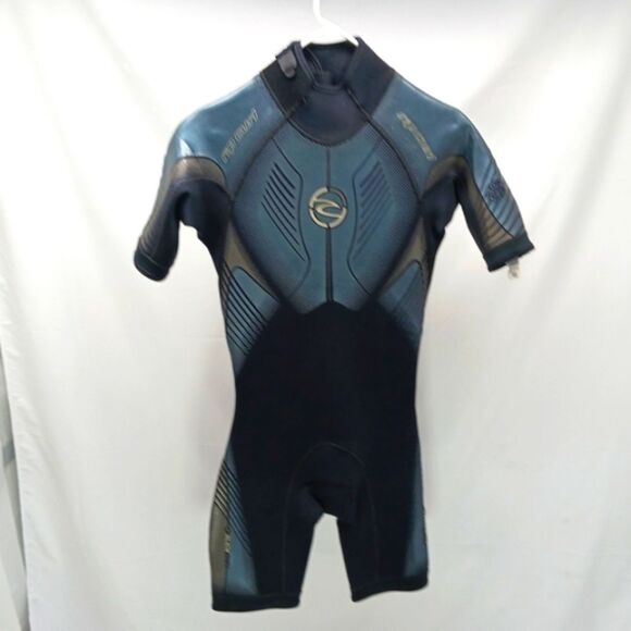 Rip Curl Slick Skin Ultimate Elastic Spring Suit Back Zip Short Sleeve Mens M... - Picture 2 of 16